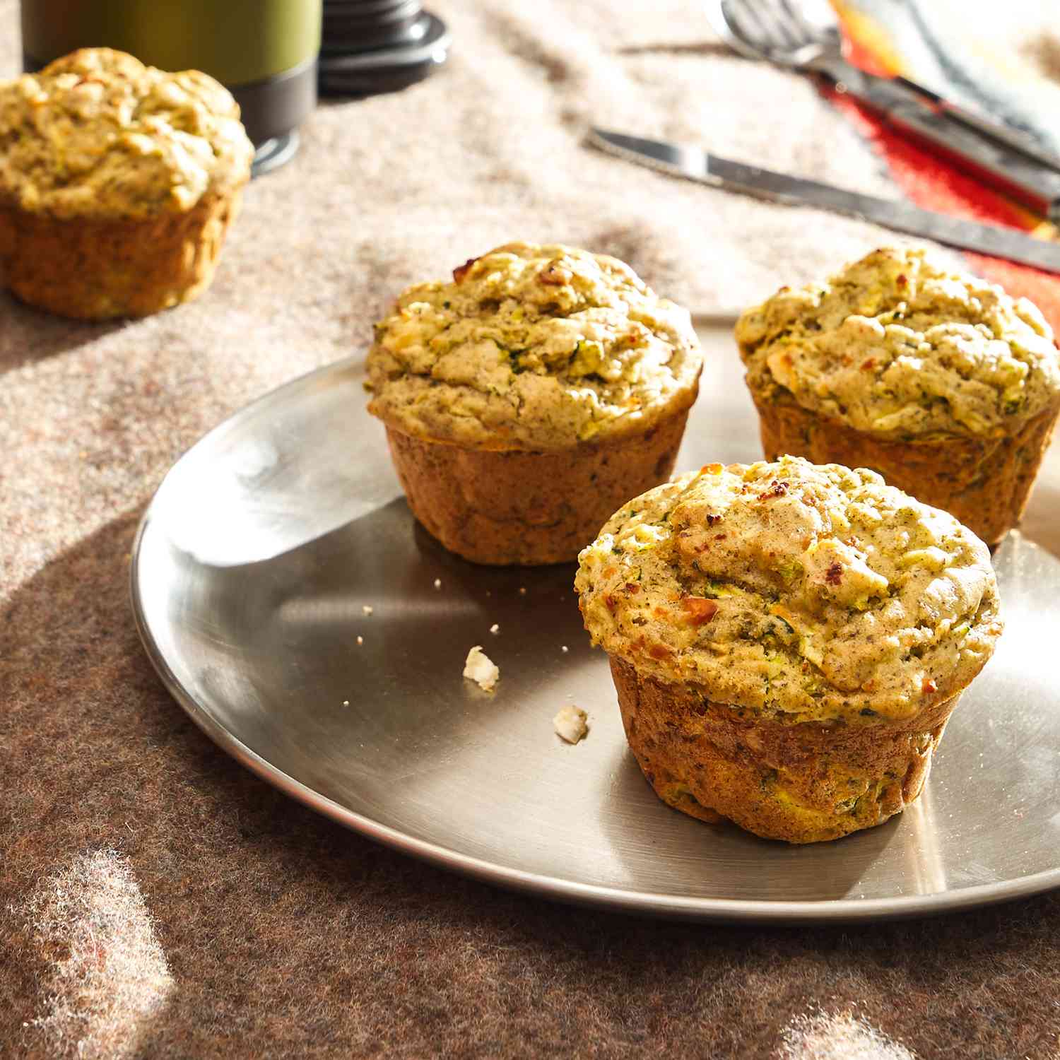 "Feta and Zucchini Muffins