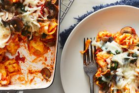 Spinach & Mushroom Tortellini Bake