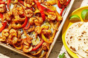Sheet-Pan Shrimp Fajitas