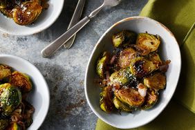 Parmesan-Balsamic Roasted Brussels Sprouts