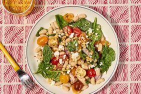 an image of the No-Cook White Bean Salad with Feta & Lemon-Garlic Vinaigrette
