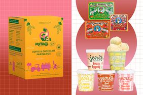 a collage featuring some of the best food gifts featured in the roundup