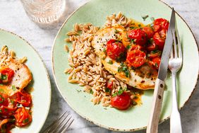 Chicken Cutlets with Garlicky Tomato Sauce