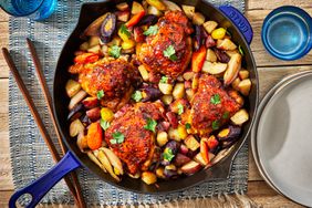 a recipe photo of the Hot Honey Roasted Chicken & Vegetables