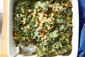 Cheesy Spinach & Mushroom Casserole