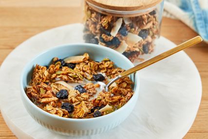a recipe photo of the Lemon-Blueberry Granola
