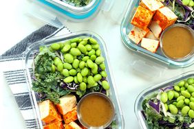 thai style chopped salad with sriracha tofu meal prep