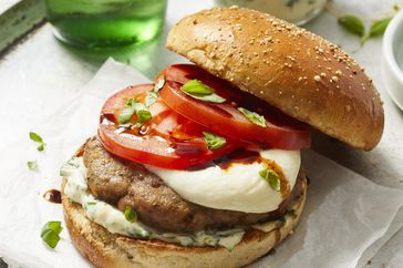 Caprese Turkey Burgers