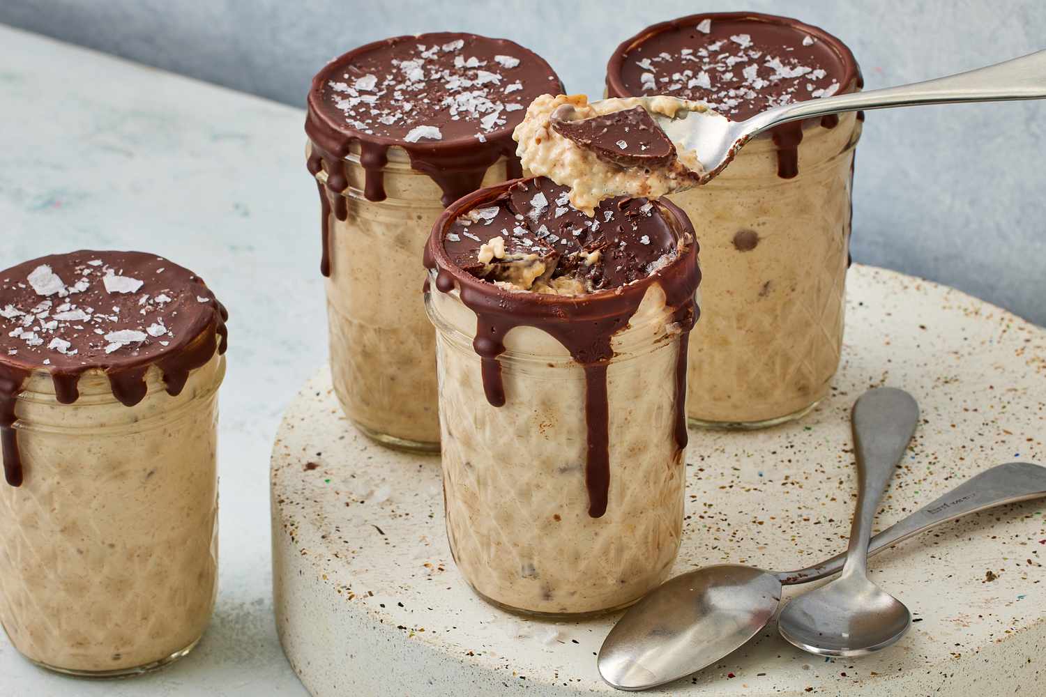 a recipe photo of the Reeseâs Peanut Butter Cup Overnight Oats