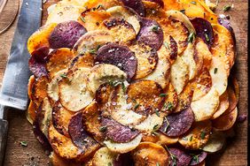 Sweet Potato Pommes Anna (Layered Potato Casserole)