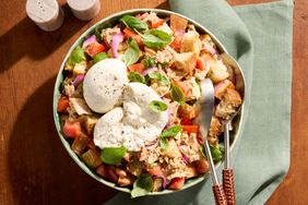 A recipe image of Panzanella with Burrata & Tuna
