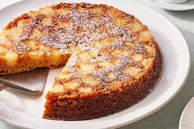 a recipe photo of the Surprise Pie on a platter with a slice cut out of it