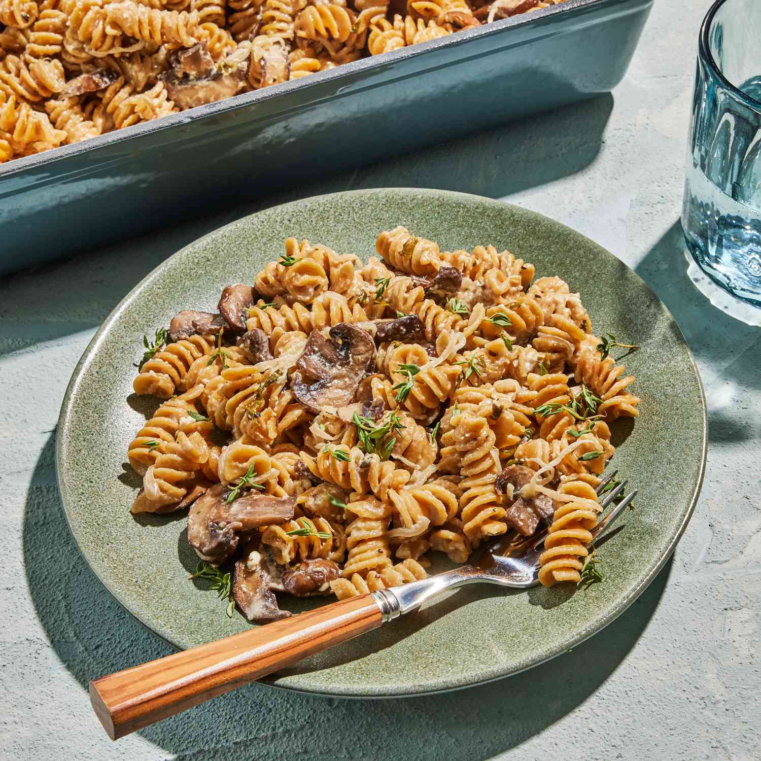 a recipe photo of the Baked Feta-Mushroom Pasta