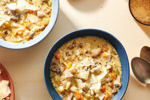 creamy mushroom orzo soup