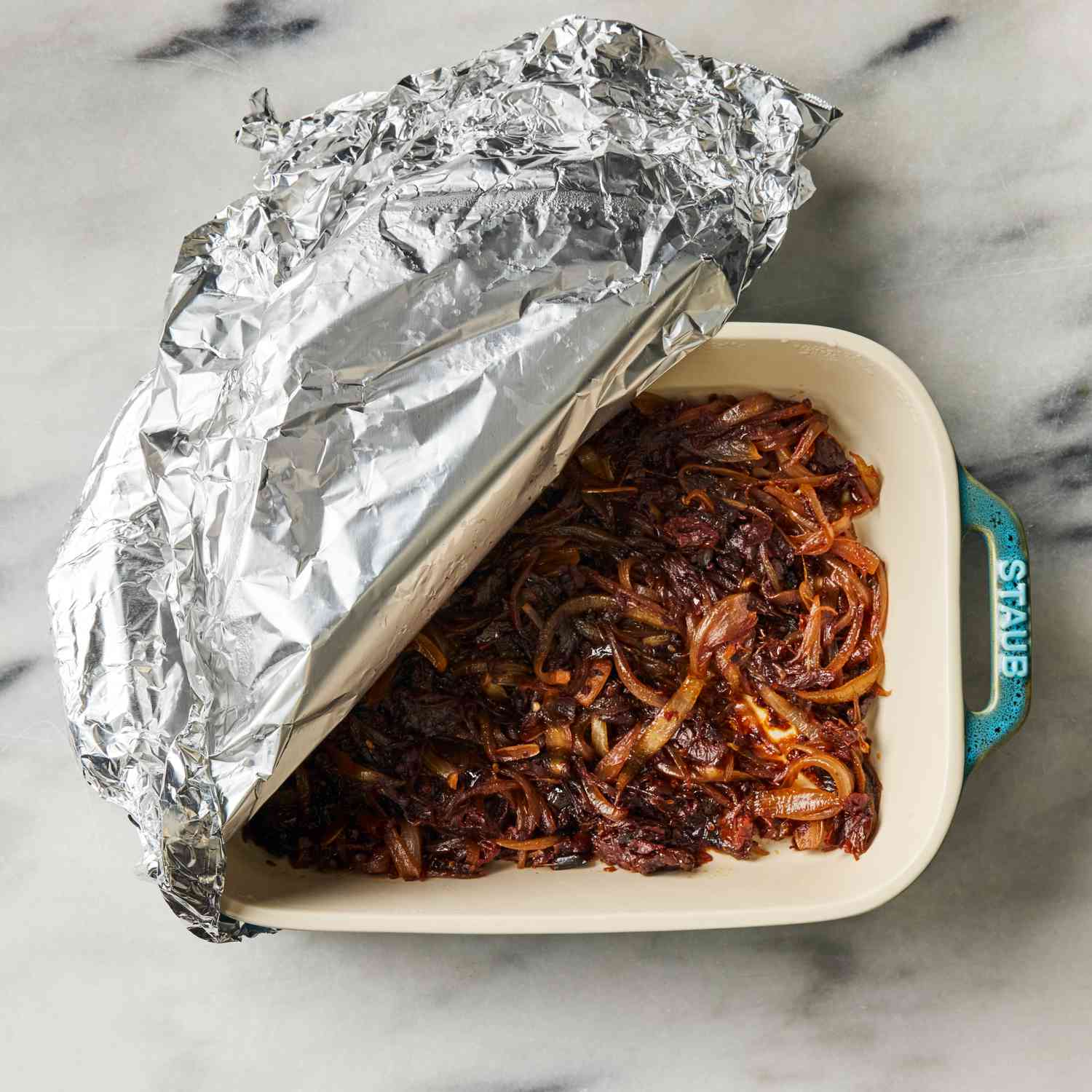 an image of the onions after caramelizing in the oven