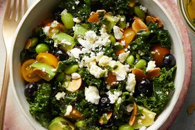 kale avocado salad blueberries