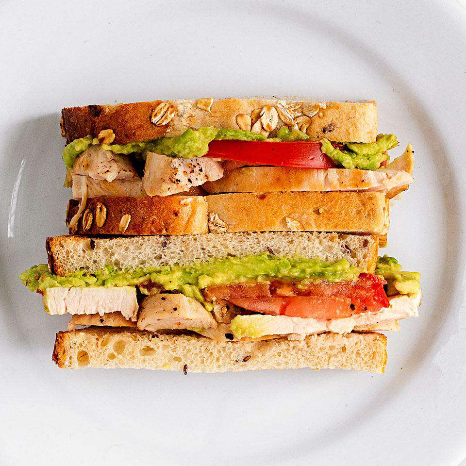 Avocado, Tomato and Chicken Sandwich